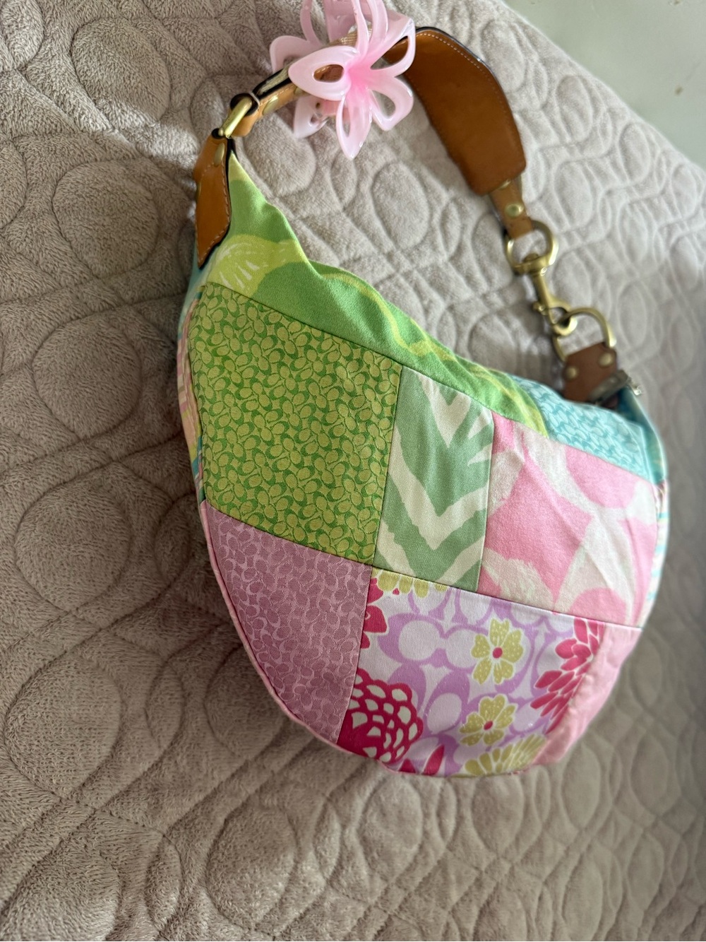 Coach Vintage Y2K colorful patchwork shoulder bag - Picture 5 of 12